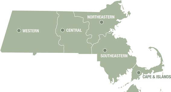 map of Massachusetts